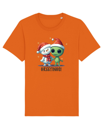 cu extraterestrii de Craciun - Greetings from Outer Christmas Bright Orange