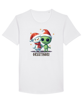 cu extraterestrii de Craciun - Greetings from Outer Christmas White