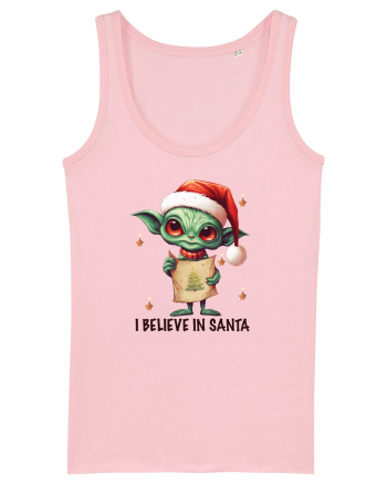 cu extraterestrii de Craciun - I believe in Santa Cotton Pink