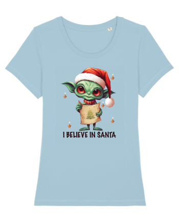 cu extraterestrii de Craciun - I believe in Santa Sky Blue