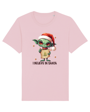 cu extraterestrii de Craciun - I believe in Santa Cotton Pink