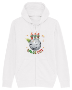 cu extraterestrii de Craciun - Space out Hanorac cu fermoar Unisex Connector