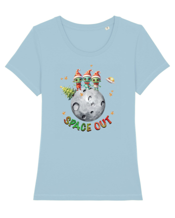 cu extraterestrii de Craciun - Space out Sky Blue