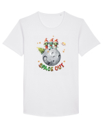 cu extraterestrii de Craciun - Space out Tricou mânecă scurtă guler larg Bărbat Skater