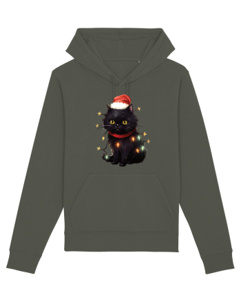 cu pisici de Craciun - Christmas Black Cat Khaki