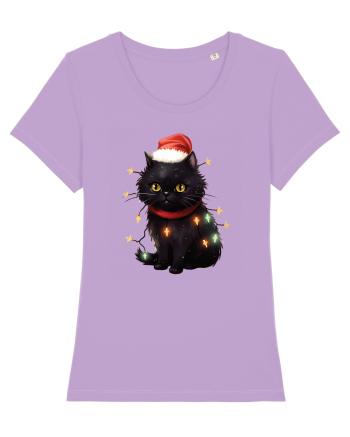 cu pisici de Craciun - Christmas Black Cat Lavender Dawn