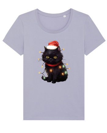 cu pisici de Craciun - Christmas Black Cat Lavender