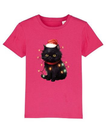 cu pisici de Craciun - Christmas Black Cat Raspberry