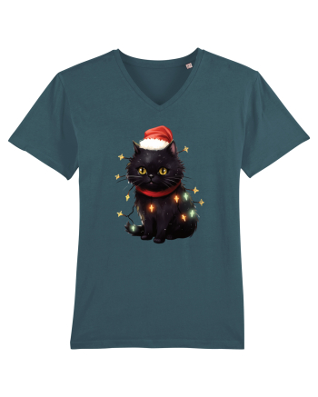 cu pisici de Craciun - Christmas Black Cat Stargazer