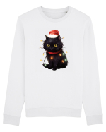 cu pisici de Craciun - Christmas Black Cat Bluză mânecă lungă Unisex Rise