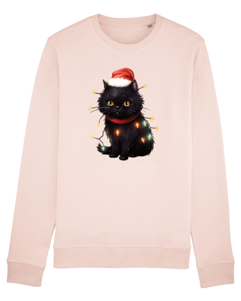 cu pisici de Craciun - Christmas Black Cat Candy Pink