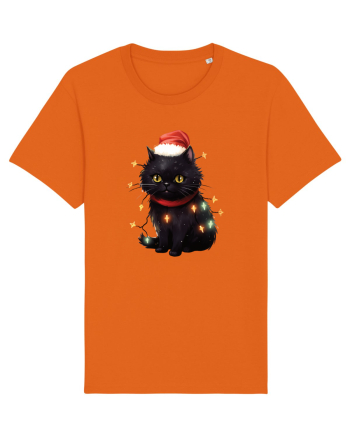 cu pisici de Craciun - Christmas Black Cat Bright Orange