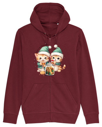 cu pisici de Craciun - Cookies for Santa Claus Burgundy