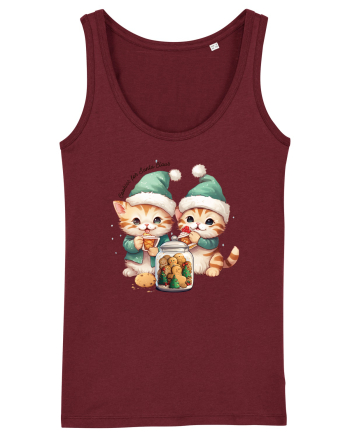 cu pisici de Craciun - Cookies for Santa Claus Burgundy