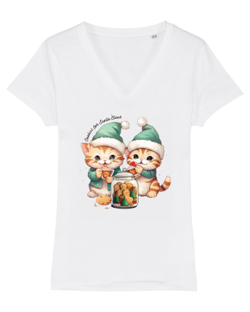 cu pisici de Craciun - Cookies for Santa Claus White