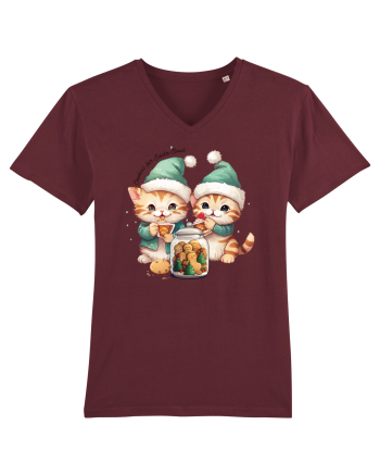 cu pisici de Craciun - Cookies for Santa Claus Burgundy