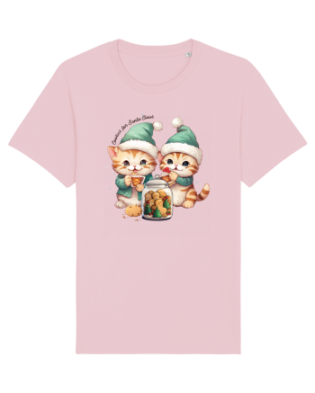 cu pisici de Craciun - Cookies for Santa Claus Cotton Pink