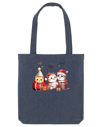 cu pisici de Craciun - Ho ho ho cats Midnight Blue
