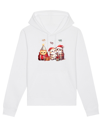 cu pisici de Craciun - Ho ho ho cats White