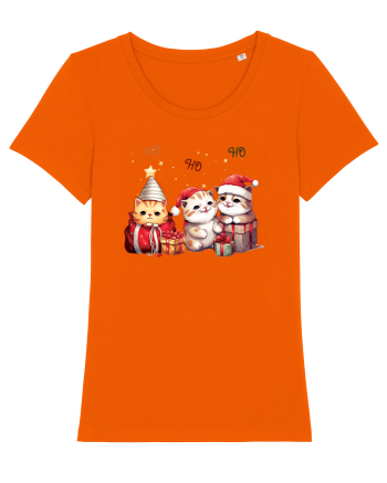 cu pisici de Craciun - Ho ho ho cats Bright Orange