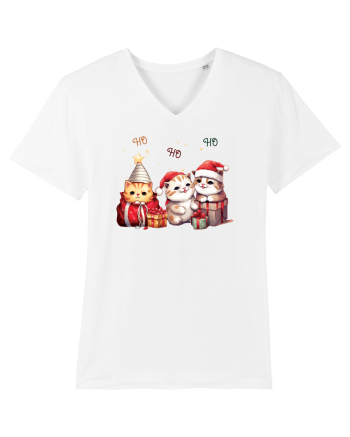 cu pisici de Craciun - Ho ho ho cats White