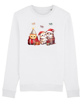 cu pisici de Craciun - Ho ho ho cats White