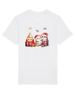 cu pisici de Craciun - Ho ho ho cats Tricou mânecă scurtă Unisex Rocker