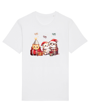 cu pisici de Craciun - Ho ho ho cats White