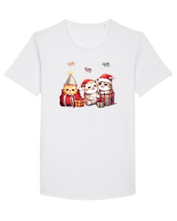 cu pisici de Craciun - Ho ho ho cats White