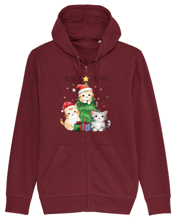 cu pisici de Craciun - Meowy catmas Burgundy