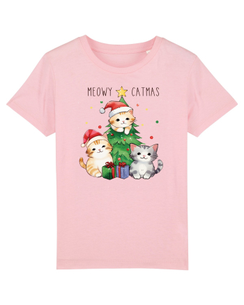 cu pisici de Craciun - Meowy catmas Cotton Pink