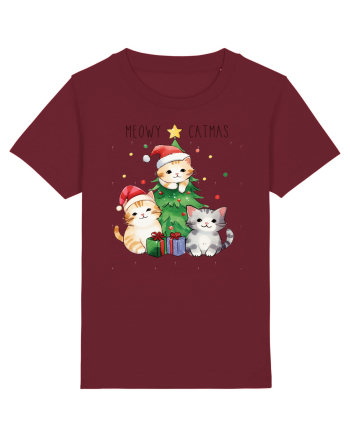 cu pisici de Craciun - Meowy catmas Burgundy