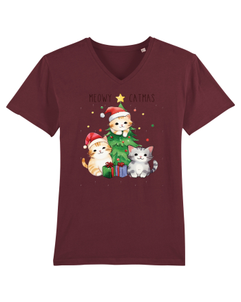 cu pisici de Craciun - Meowy catmas Burgundy