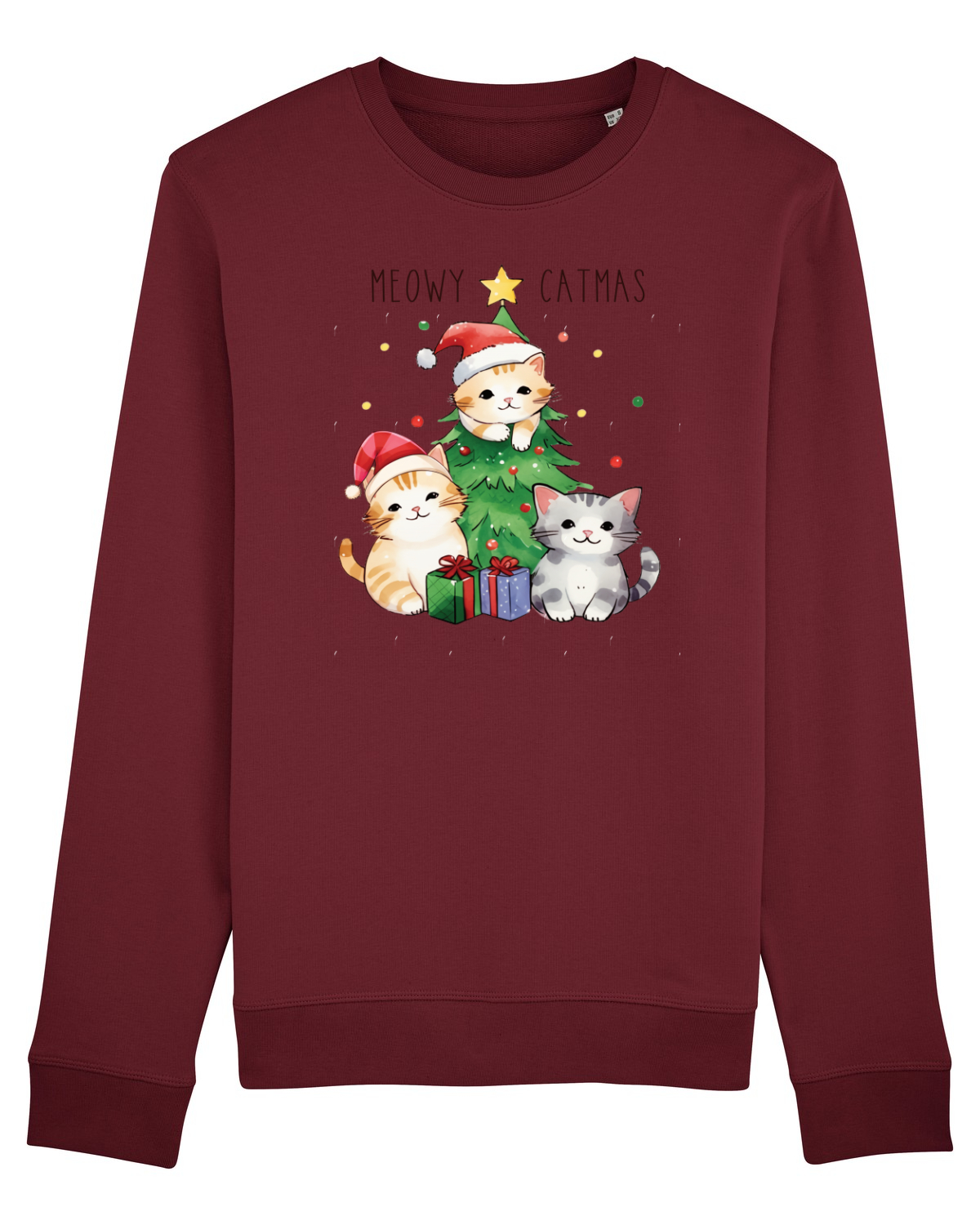 Bluză mânecă lungă Unisex Rise Burgundy