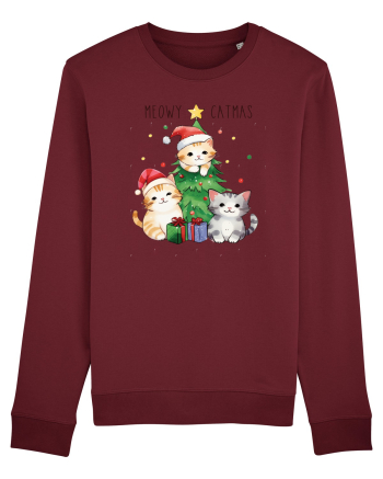 cu pisici de Craciun - Meowy catmas Burgundy