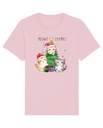 cu pisici de Craciun - Meowy catmas Cotton Pink
