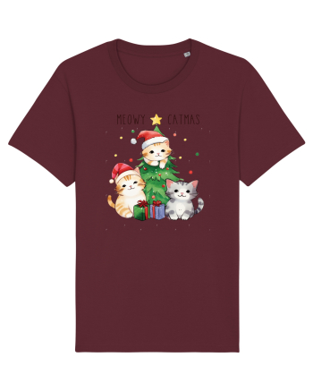 cu pisici de Craciun - Meowy catmas Burgundy