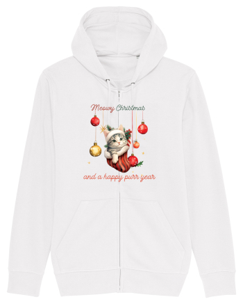 cu pisici de Craciun - Meowy Christmas and a happy purr year White