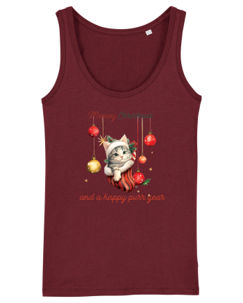cu pisici de Craciun - Meowy Christmas and a happy purr year Burgundy