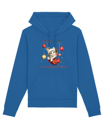 cu pisici de Craciun - Meowy Christmas and a happy purr year Royal Blue