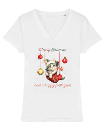 cu pisici de Craciun - Meowy Christmas and a happy purr year White