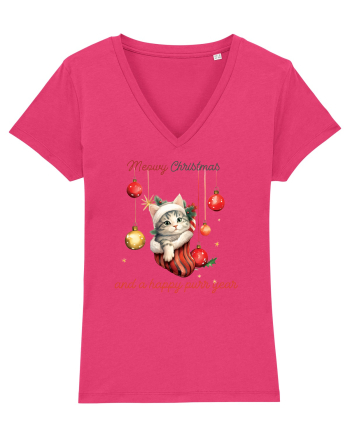 cu pisici de Craciun - Meowy Christmas and a happy purr year Raspberry