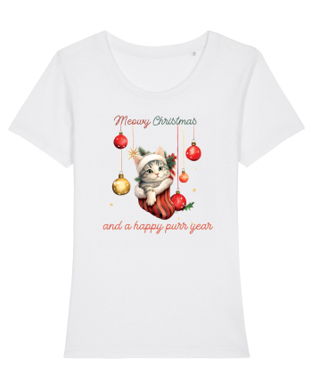 cu pisici de Craciun - Meowy Christmas and a happy purr year White