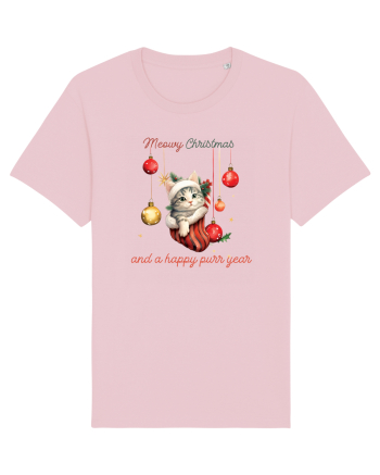 cu pisici de Craciun - Meowy Christmas and a happy purr year Cotton Pink