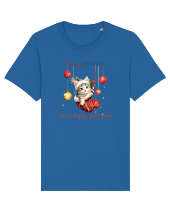 cu pisici de Craciun - Meowy Christmas and a happy purr year Royal Blue