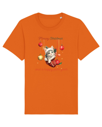 cu pisici de Craciun - Meowy Christmas and a happy purr year Bright Orange