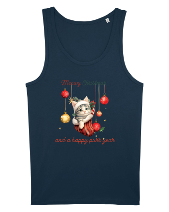 cu pisici de Craciun - Meowy Christmas and a happy purr year Navy