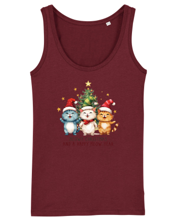 cu pisici de Craciun - Meowy Christmas and happy meow year Burgundy