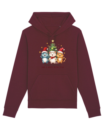 cu pisici de Craciun - Meowy Christmas and happy meow year Burgundy
