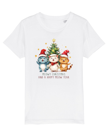 cu pisici de Craciun - Meowy Christmas and happy meow year White